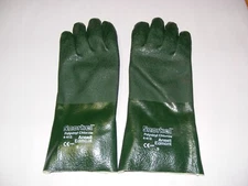 Ansell Edmont Snorkel Size 9 Green Polyvinyl Chloride Gloves 4-412 NOS (zz)