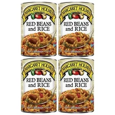 4 Cans Margaret Holmes Southern Style Red Beans and Rice 15oz Canned