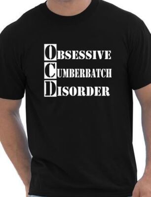 Obsessive Cumberbatch Disorder Sherlock Holmes Herren-T-Shirt Größe S-XXL