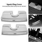 Chrome Spark Plug Head Bolt Cover Fit For Harley Dyna Softail Twin Cam 1999-17