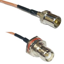 RG316 DVB TV Pal Male to RP-TNC FEMALE BULKHEAD RF Cable Rapid-SHIP LOT