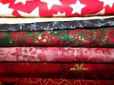 SNOWFLAKES winter CHRISTMAS snow Cotton QUILT Fabric U-PICK see info 1/2 yd BTHY