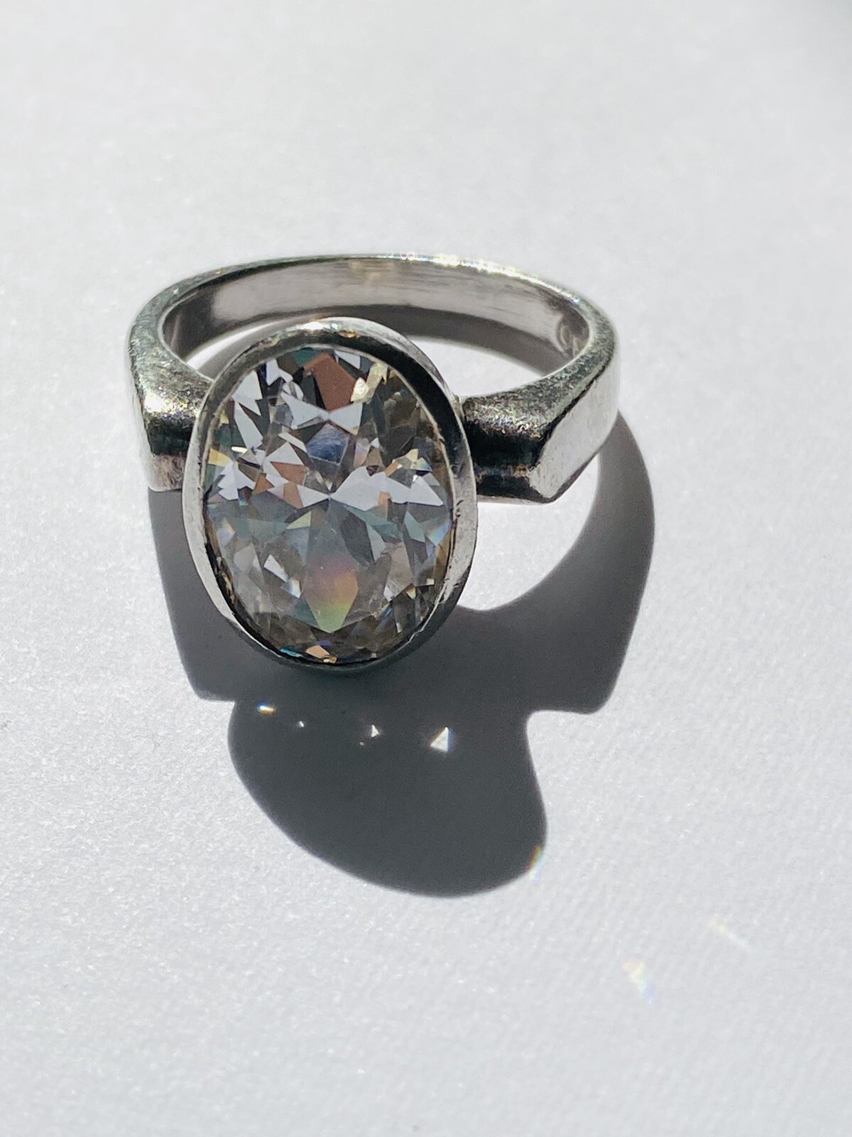 vintage silver 925 ring solid silver signed KH Ki… - image 2