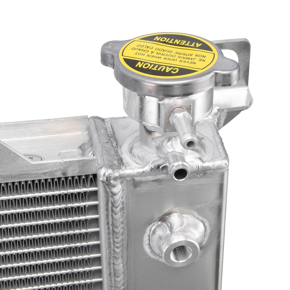 Aluminum 3 Row Radiator Fit 1985-1997 1991 Ford F-150 F-250 F-350 Bronco 4.9L L6 Foto 4 de 4