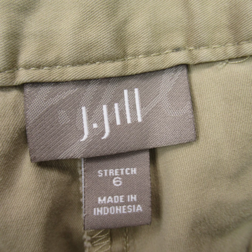 Pantalones Cortos Jill Para Mujer 6 Ligeros Exterior Chino Bolsillos Informales Beige Elastizados Foto 4 de 4