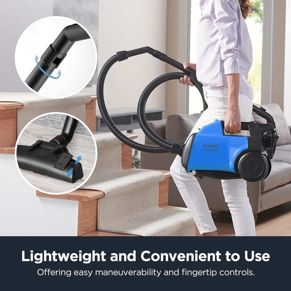 EUREKA Lightweight Vacuum Cleaner for Carpets and Hard Floors, 3670H