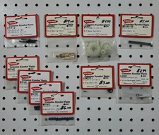 Kyosho ~ 10 Item Parts Lot ~ ZX5 Shock Shaft Bearings Screw Gear Vintage NIP NOS