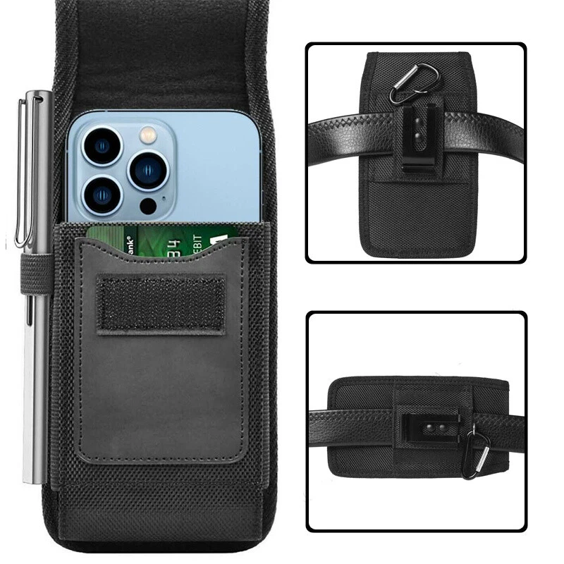 Cell Phone Pouch Tactical Holster Metal Belt Clip Loop Rugged Case (2 sizes) - Image 2 of 4