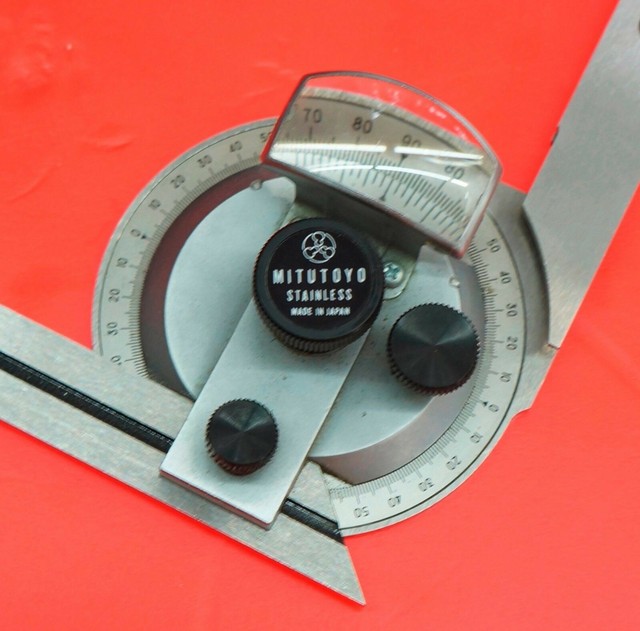 Mitutoyo 187904 Universal Bevel Protractor 6" Blade 5 minute Vernier