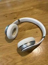 Beats Solo 3 Wireless A1796 Headphones Matte Silver - NEEDS NEW PADS