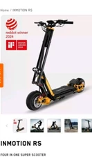 Brand New Four In One Super Scooter , Black & Orange, Stunt Scooter 