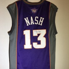 Steve Nash Signed Jersey Phoenix Suns NBA Adidas Basketball Autograph
