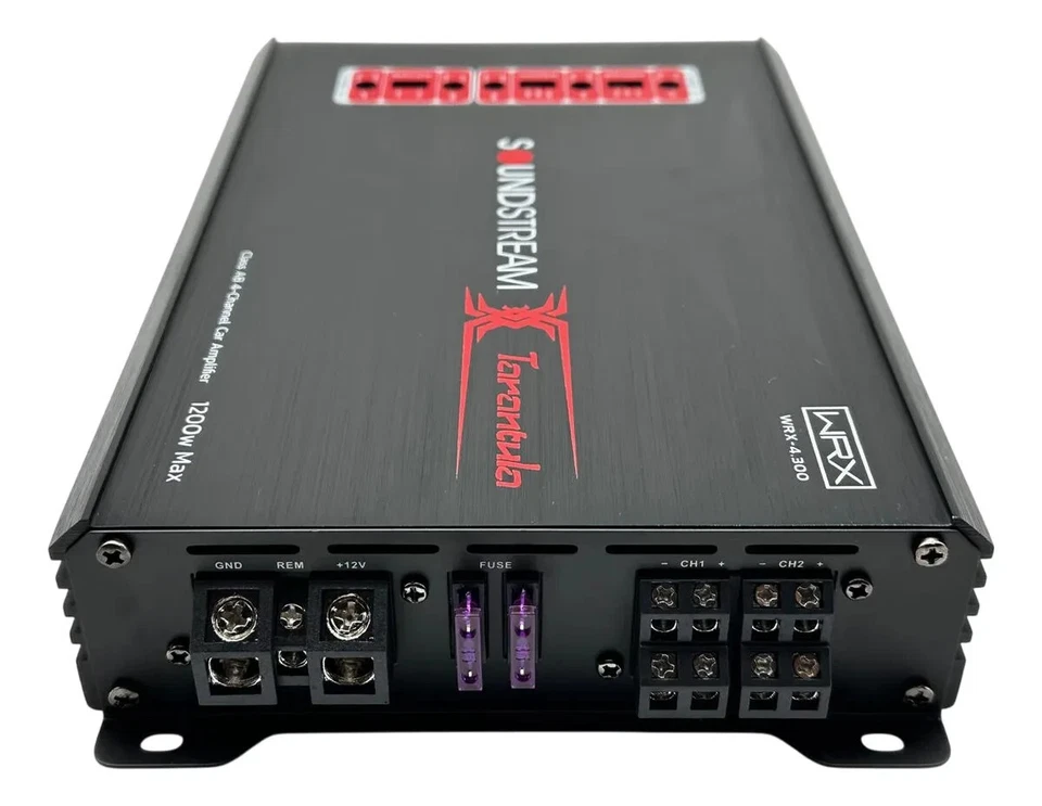 Soundstream WRX-4.300 Tarantula compact  4-Channel Class AB 1200W Car Amplifier - Image 2 of 4