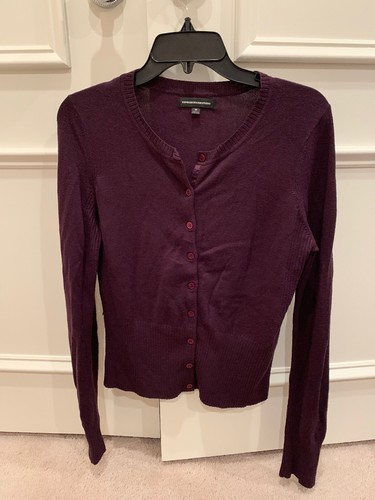 Womens Express Purple Eggplant Button 