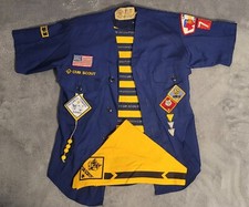 VINTAGE Boy Scouts of America Shirt Youth Small LOT BUTTON UP SCARF AND SHIRT