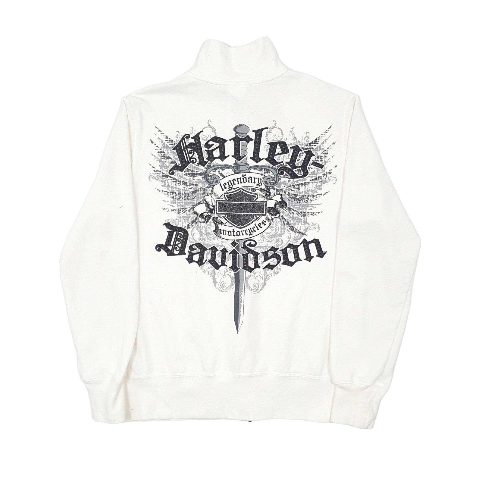 HARLEY DAVIDSON Full Zip Motorcycles Jumper Sweatshirt Womens M image 3