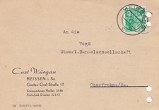 Meissen, postcard 1957, Curt Würgau