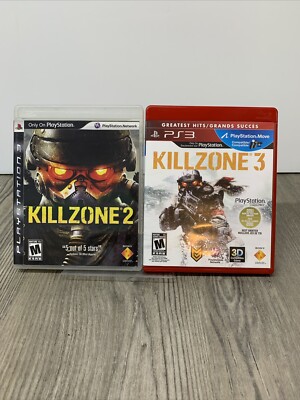 PS3 Killzone 2 and Killzone 3 (Sony PlayStation 3) Both Games with Manuals