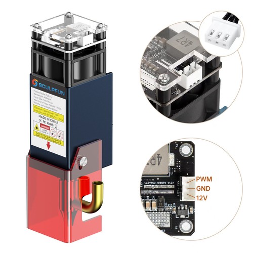 SCULPFUN S30 Pro Laser Module Head High-pressure Airflow Air-assisted Nozzle