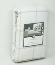 Hotel Collection Waffle Weave Quilted Cotton Linen Pillow Sham - EURO - White