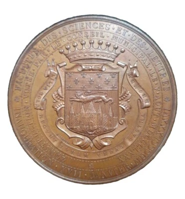 Bordeaux Médaille Faculté Des Sciences 1880 - Photo 1/2