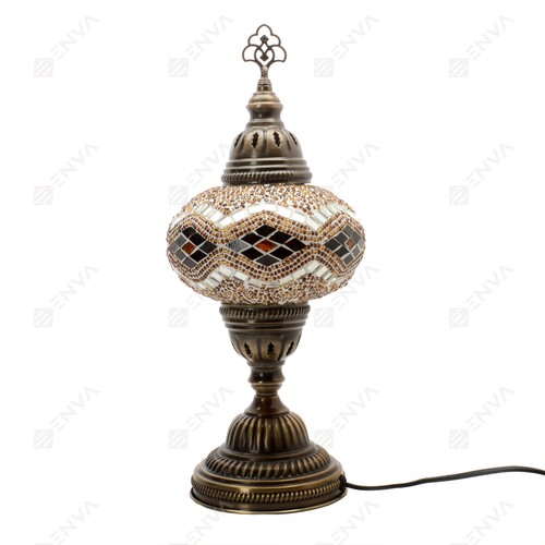 Handgefertigter türkischer marokkanischer Mosaik buntes Tisch Schreibtisch lampe - Bild 15 von 36