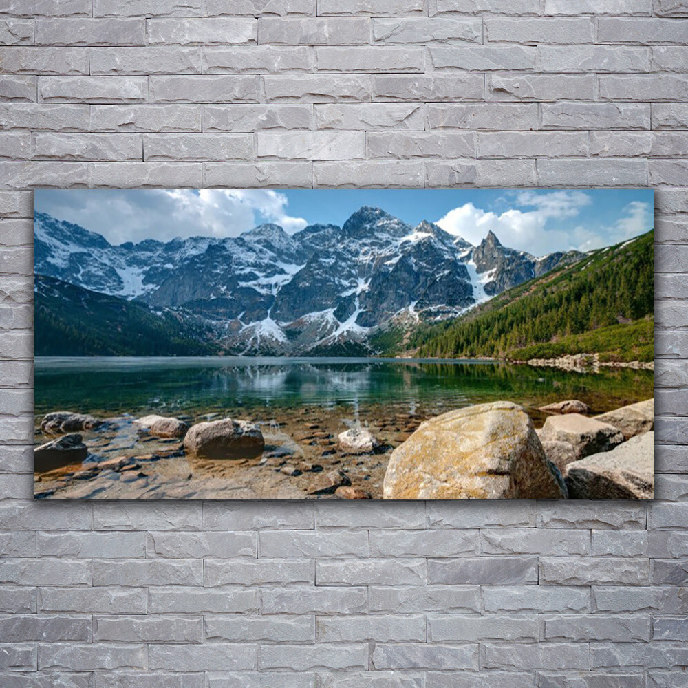 Image sur verre acrylique paysage 120x60 cm avec impression HD et finition brillante