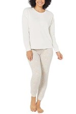 Hanes Legacy French Terry Rib Knit Topper Jogger Set Desert Leo