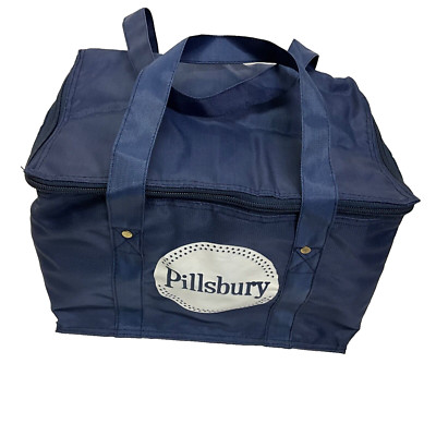 VINTAGE PILLSBURY PROMO NYLON COOLER BAG NASCO INC. LIGHTWEIGHT  11X8X7.5  NOS