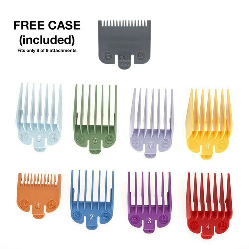 Premium Clipper Guards Combs Set Fit For Professional Metal Clip, Compatible with Most Wahl Clippers - 6