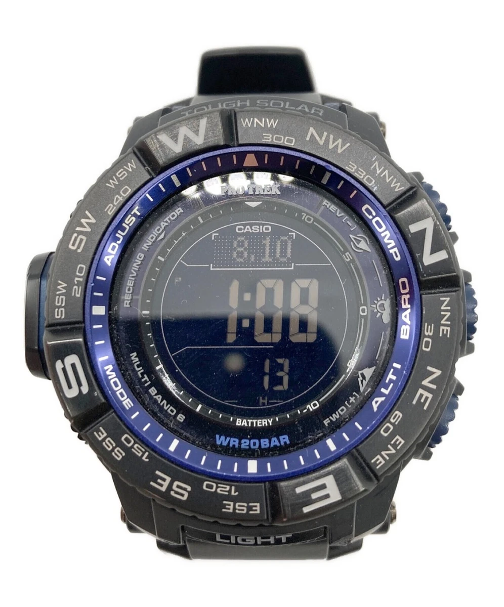Casio Pro Trek Tough Solar PRW-3500Y Mens Digital Watch Multi Band 6 Used