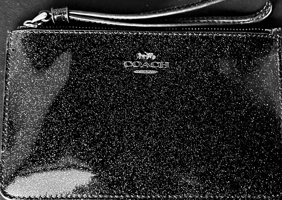 Coach patent online leather wristlet