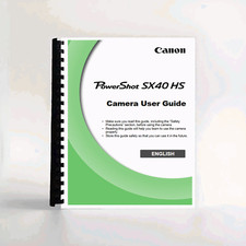 Owners Manual for Canon SX40 HS Power Shot Camera