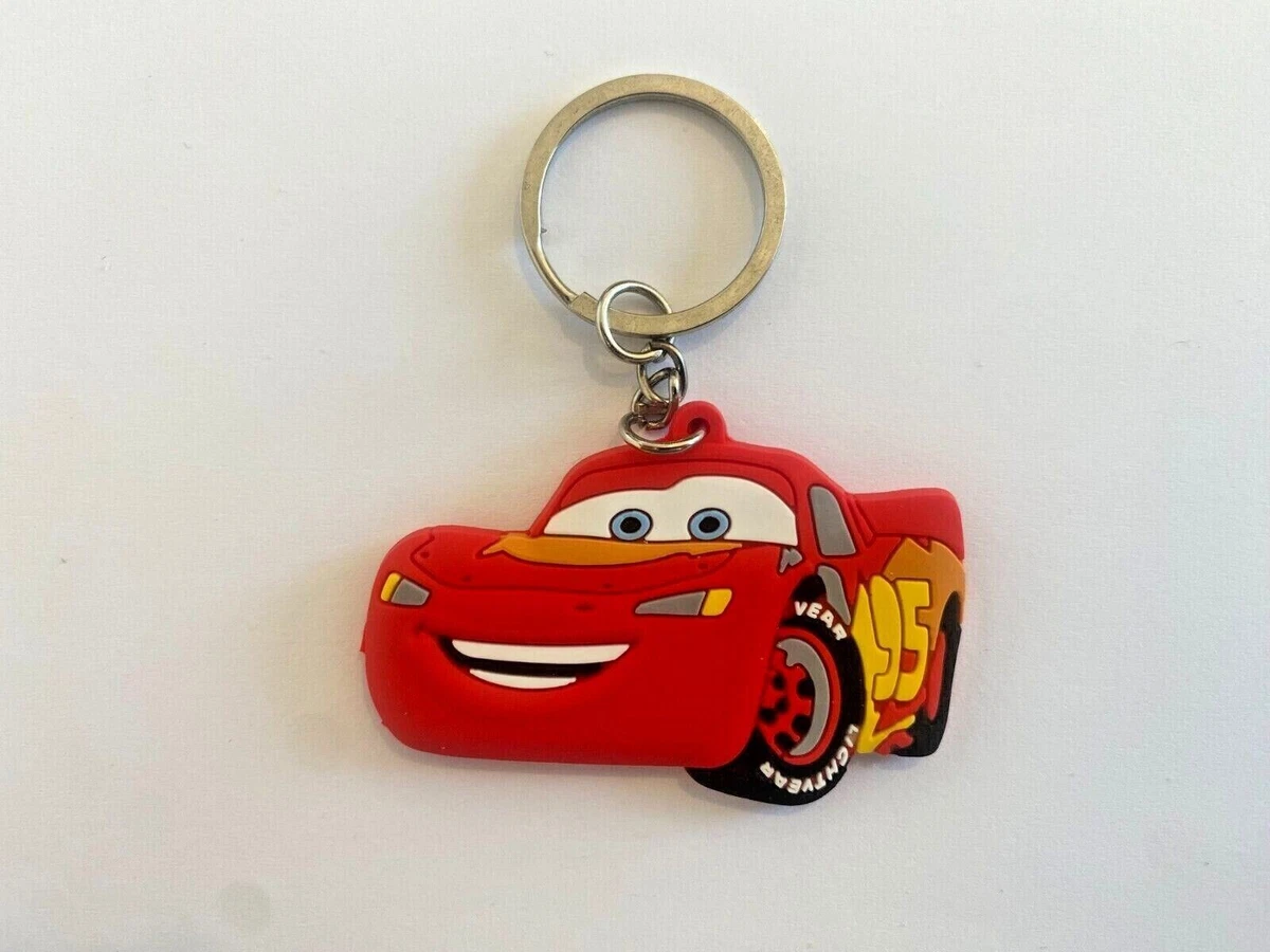 Disney Pixar Cars Lightning McQueen Mater Jackson Glass Cabochon Keychain  Bag Car Key Chain Ring Holder Charms Keychains Gift