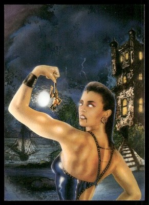 Raw Pain Max Woman Flexing 1995 Potter Fantasy Card #74 (NM)
