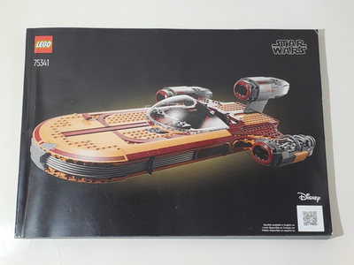 Lego Star Wars USC Luke Skywalker's X-34 Landspeeder Instruction Manual Booklet