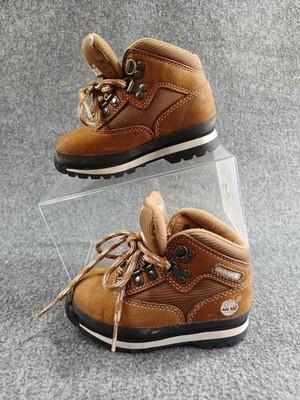 Timberland Youth Boys Size 7M Brown on Brown Leather Lace Up Field Boots