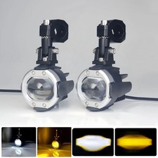 Motorcycle LED Headlight Projector Lens Auxiliary Fog Lights Ultra Bright 100W