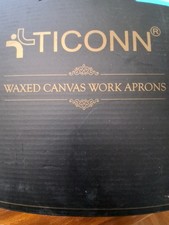 Ticonn Waxed Canvas Work/Tool Apron in Brown Standard Size 