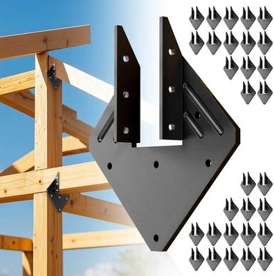 #ad 30 Pack Hurricane Ties 18 Gauge Heavy Duty Joist Hangers Galvanized Rafter $112.95