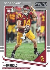 Sam Darnold 2018 Score Scorecard Rookie Card. rookie card picture