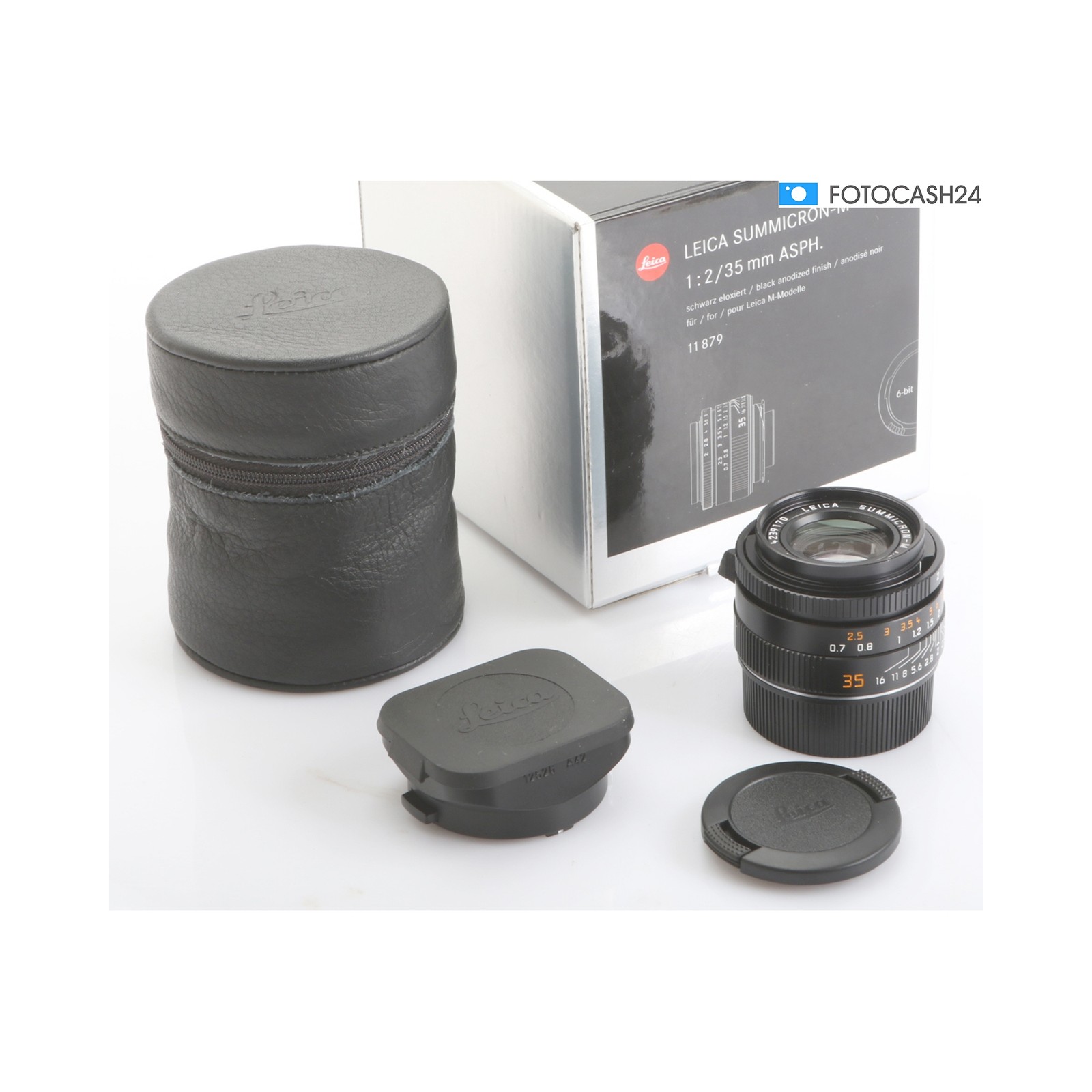 Leica SUMMICRON-M 35mm f/2.0 ASPH Black 6-Bit + NEU (290452)