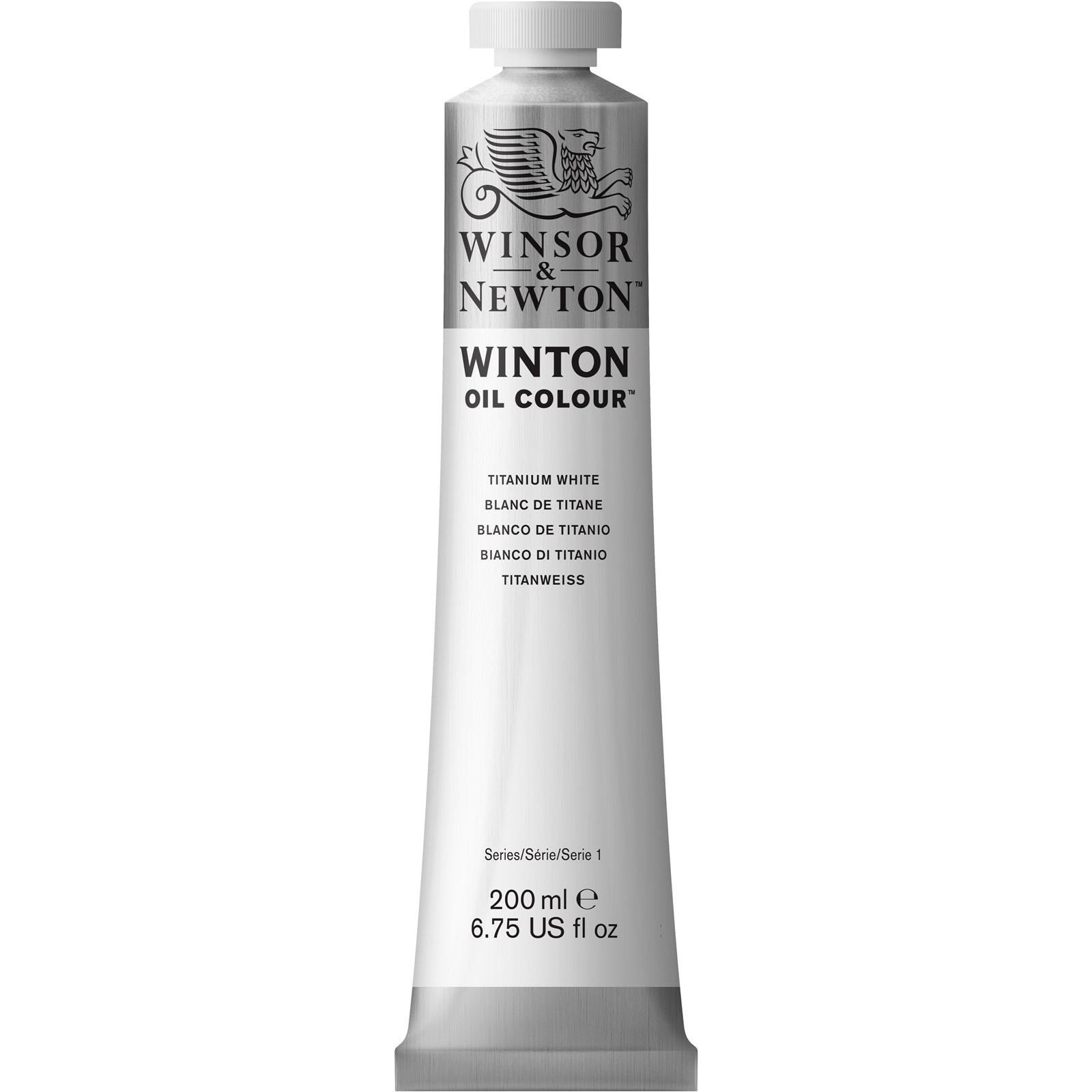 Winsor & Newton Winton Oil Paint Titanium White 200ml Tube