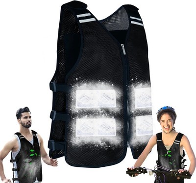 Cooling Vest for Men&Women, Reflective Ice Vest with 32 PCS Ice Packs, Cool Jack