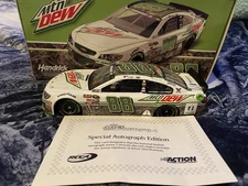 2016 Alex Bowman Mountain Dew Autographed Signed Dale Earnhardt Jr