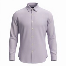 Polo Ralph Lauren Classic Fit Button Up Shirt Light Purple Men s 15.5 34/35