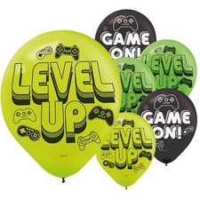 Level Up Gaming Latex Balloons 28cm / 11 in - Pack of 6