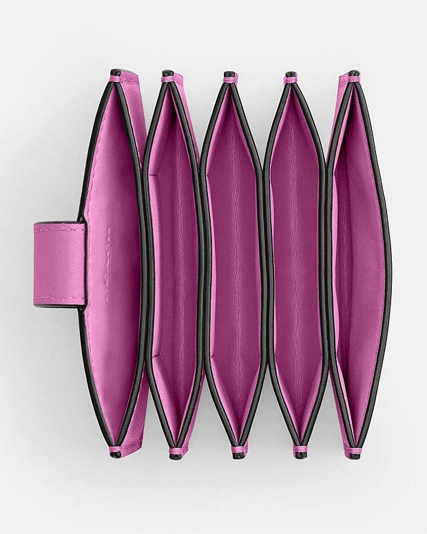 ❤️Coach Essential Multi Card Holder - CAO10 Fuschia Pink Brass