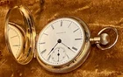 Antique Solid 14K Gold 4s 7j  Gde 130 Illinois Pocket Watch 1889 Parts / Restore