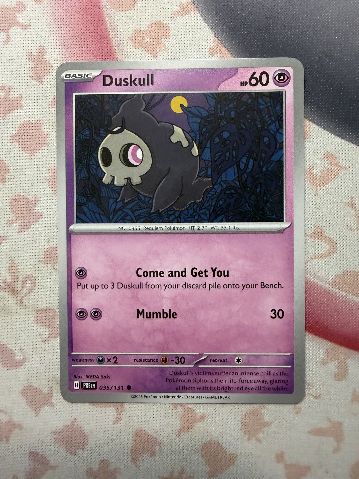 Duskull Common SV: Prismatic Evolutions 035/131 NM